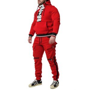 Pánske tepláky CIPO & BAXX CR125 RED Farba: Červená, Konfekčná veľkosť: XL