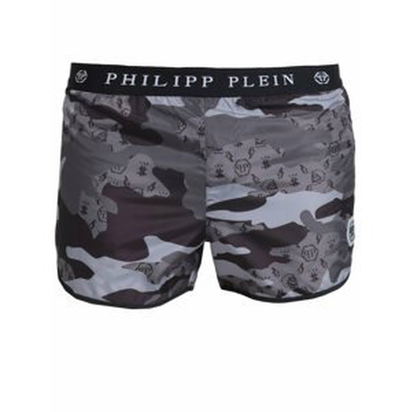 PHILIPP PLEIN Camouflage Grey plavky Veľkosť: XXL