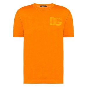 DOLCE & GABBANA Embroidered Orange tričko Veľkosť: L