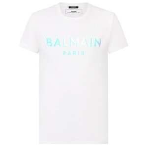 BALMAIN Paris Logo White tričko Veľkosť: M