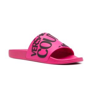 VERSACE JEANS COUTURE Logo Pink šľapky Veľkosť: 37 EU