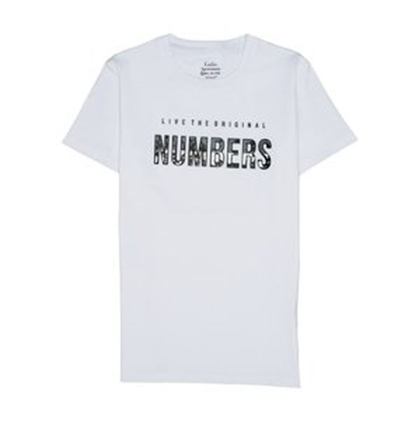 GALIO Numbers White tričko Veľkosť: M