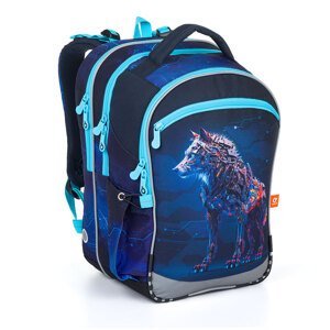 Školská taška s vlkom Topgal COCO 24016