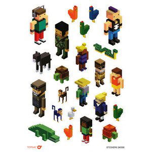 Samolepky Minecraft Topgal STICKERS 24056