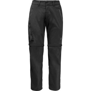 Čierne pánske turistické nohavice Jack Wolfskin Overland Zip Away Pants M 1506113-6000 Veľkosť: 54