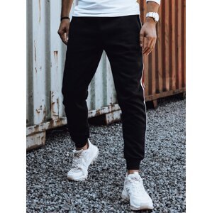 Čierne pánske tepláky s pruhom UX4424 Veľkosť: XL