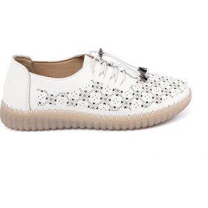 Biele elegantné dámske tenisky HU522P-W Veľkosť: 37