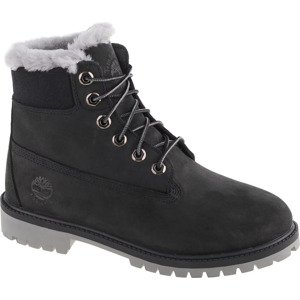 Čierne chlapčenské topánky Timberland Premium 6 IN WP Shearling Boot Jr 0A41UX Veľkosť: 40