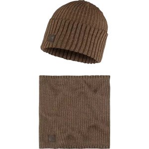 Svetlohnedá čiapka Buff Gift Pack Set Beanie and Neckwarmer 1323496511000 Veľkosť: ONE SIZE