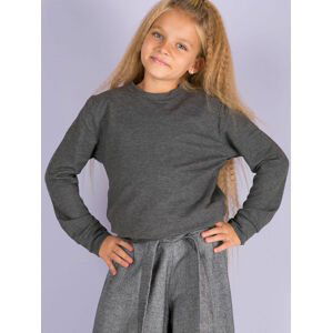 DETSKÁ ŠEDÁ MIKINA 78-BL-003.00-DARK GRAY Veľkosť: 122