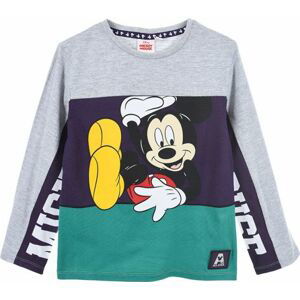 ŠPORTOVÁ MIKINA MICKEY MOUSE - SIVO-MODRO-ZELENÁ Veľkosť: 98