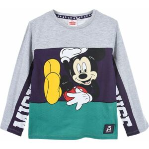 ŠPORTOVÁ MIKINA MICKEY MOUSE - SIVO-MODRO-ZELENÁ Veľkosť: 128