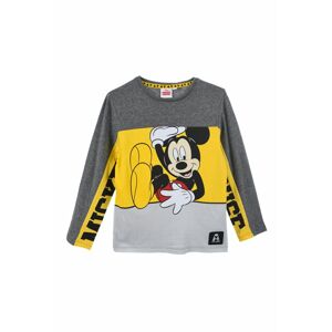 ŠPORTOVÁ MIKINA MICKEY MOUSE - SIVO-ŽLTÁ Veľkosť: 98