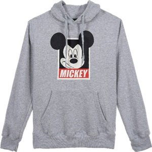 MICKEY DISNEY - SIVÁ MIKINA Veľkosť: L