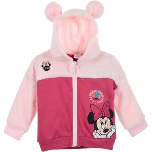 DISNEY MINNIE MOUSE DIEVČENSKÁ MIKINA - SVETLO/TMAVORUŽOVÁ Veľkosť: 86