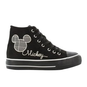 Čierne dámske členkové tenisky Disney Mickey Mouse Veľkosť: 40