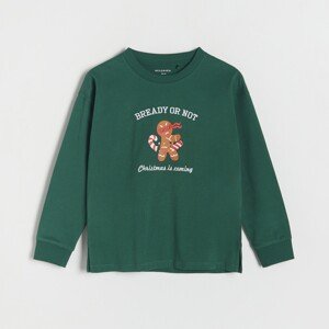 Reserved - Boys` t-shirt - Khaki