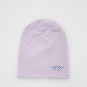 Reserved - Čiapka beanie s aplikáciou - Purpurová