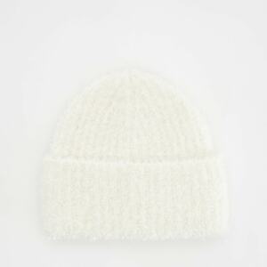 Reserved - Čiapka beanie s prímesou vlny - Krémová