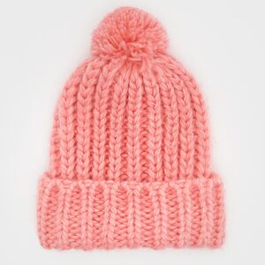 Reserved - Čiapka beanie s brmbolcom - Ružová