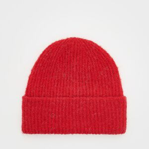 Reserved - Čiapka beanie s prímesou vlny - Bordový