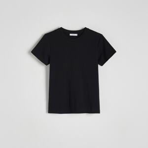 Reserved - Bavlnené tričko - Čierna