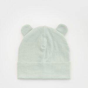 Reserved - Čiapka beanie s uškami - Tyrkysová