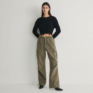 Reserved - Ladies` jeans trousers - Zelená