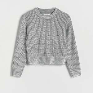 Reserved - Girls` sweater - Strieborná