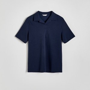 Reserved - Tričko polo regular fit - Tmavomodrá