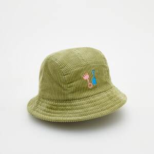 Reserved - Menčestrový klobúk typu bucket hat - Zelená