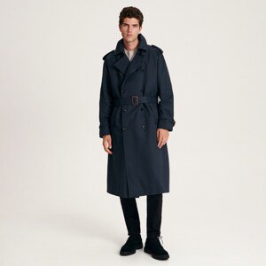 Reserved - Men`s coat & belt - Šedá