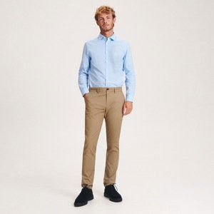 Reserved - Chino nohavice slim fit - Béžová