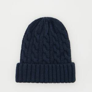 Reserved - Čiapka beanie s prímesou vlny - Modrá