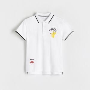 Reserved - Boys` polo - Biela