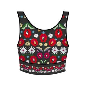 Crop top Tatranka ornamentový