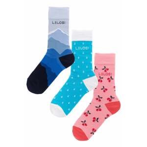 LELOSI Balenie 3 X ponožky (Raindrops + Cherry + Adventure) 39 - 42
