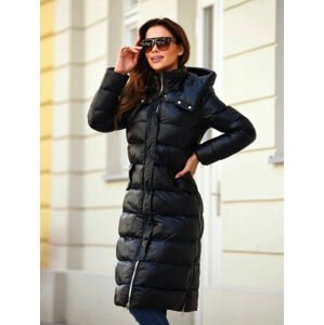 Dámska bunda na zimu v čiernej farbe, Veľkosť  2XL