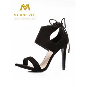 Luxusné dámske sandálky - 1012-1 - čierne, Veľkosť 36