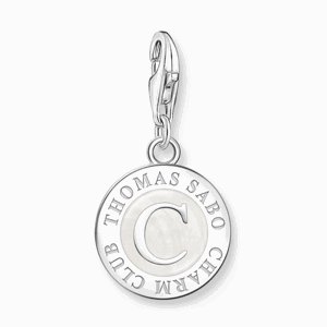 THOMAS SABO strieborný prívesok charm White cold enamel 1998-007-14