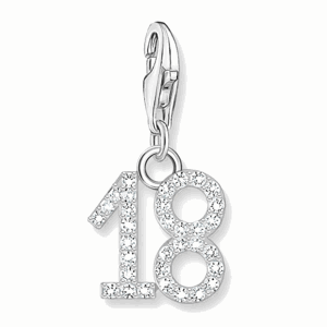 THOMAS SABO strieborný prívesok charm Number 18 2134-051-21