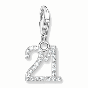 THOMAS SABO strieborný prívesok charm Number 21 2135-051-21