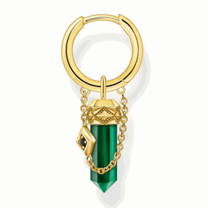 THOMAS SABO kusová náušnica Malachite CR724-414-6