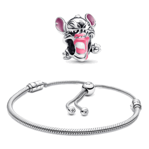 PANDORA set náramok a Disney korálka Stitch 599652C01+793189C01