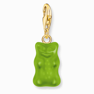 THOMAS SABO x HARIBO strieborný prívesok charm Green goldbear 2192-413-6