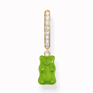 THOMAS SABO x HARIBO kusová náušnica Green goldbear CR726-414-6