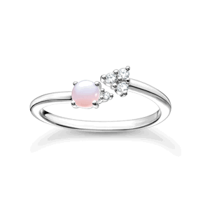 THOMAS SABO prsteň Opal-Imitation shimmering pink TR2345-166-7