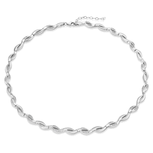 SOFIA strieborný náhrdelník so zirkónmi AKN2701RH