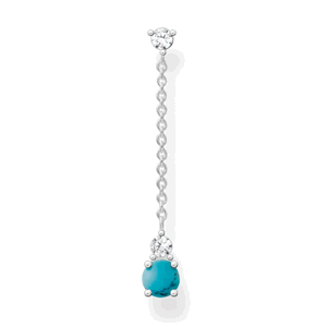 THOMAS SABO kusová náušnica Turquoise stone H2180-405-17