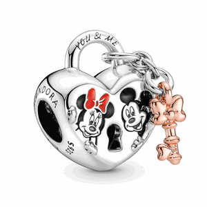 PANDORA pozlátená korálka Minnie a Mickey 780109C01